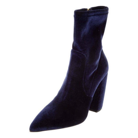 Prada navy blue pointed toe ankle booties - Picture 5 of 5